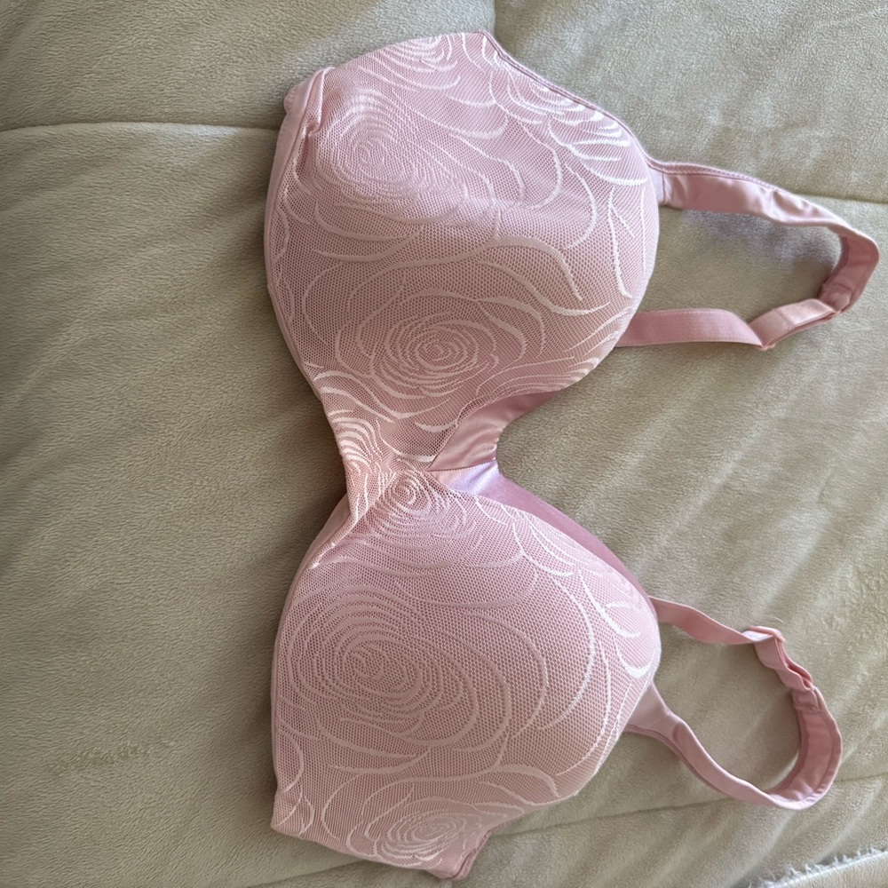 Playtex Pink Textured Underwire Bra